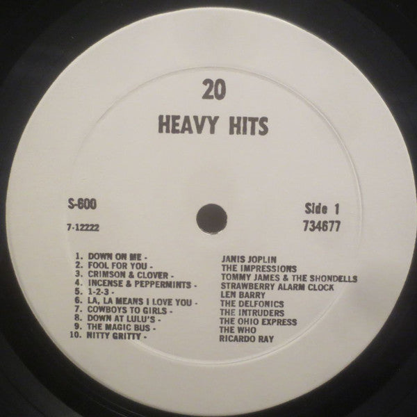 Various : 20 Heavy Hits (LP, Comp)