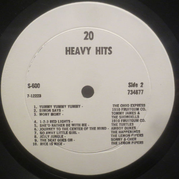 Various : 20 Heavy Hits (LP, Comp)