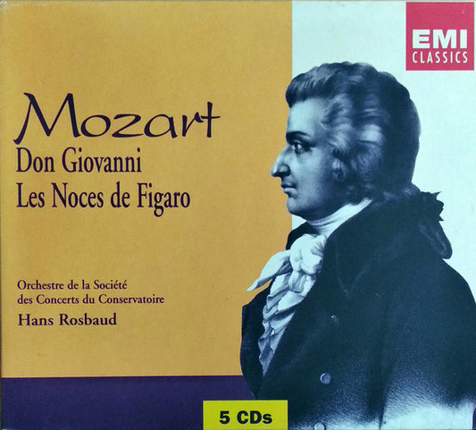 Wolfgang Amadeus Mozart, Hans Rosbaud, Orchestre De La Société Des Concerts Du Conservatoire : Mozart - Don Giovanni - Les Noces De Figaro (5xCD, Album, Mono)