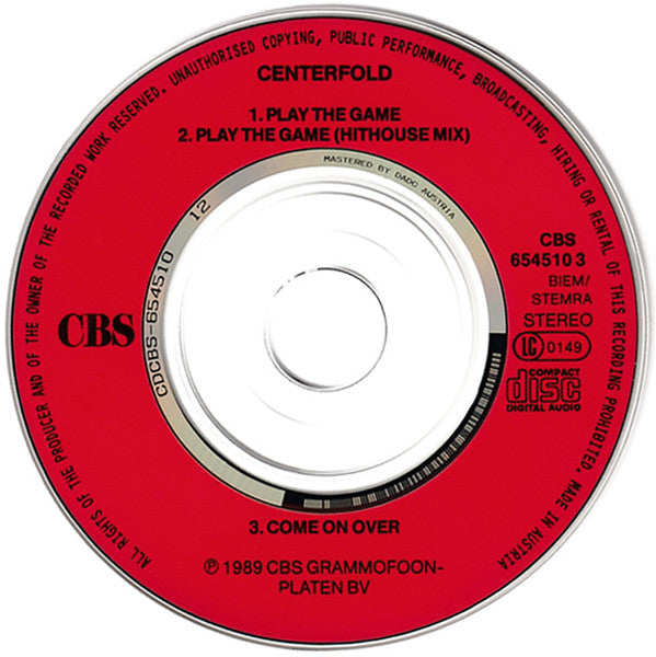 Centerfold : Play The Game (CD, Mini, Maxi)
