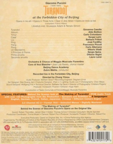 Giacomo Puccini : Turandot At The Forbidden City Of Beijing (DVD-V, PAL)