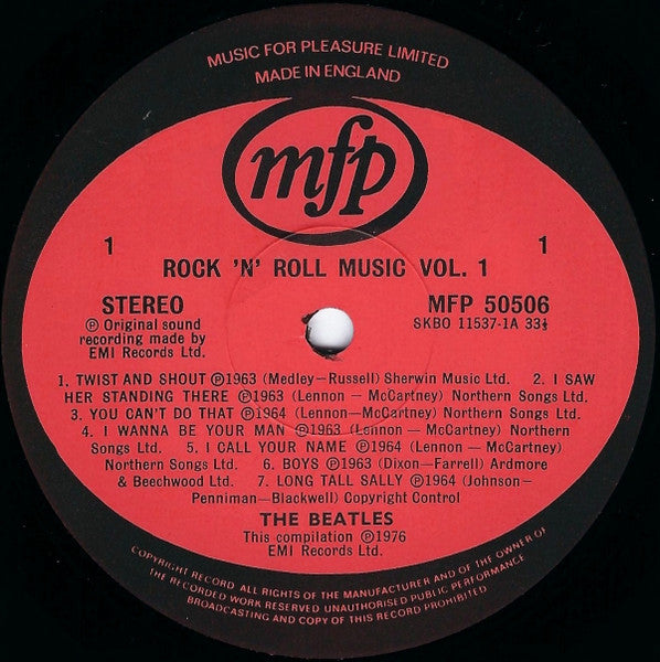 The Beatles : Rock 'N' Roll Music Vol. 1 (LP, Comp)