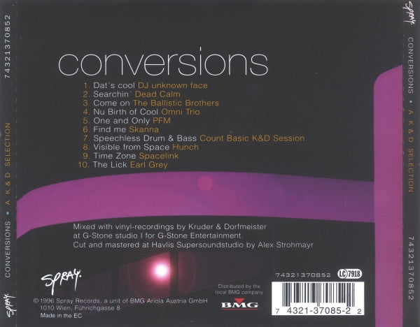 Kruder & Dorfmeister : Conversions - A K&D Selection (CD, Mixed)