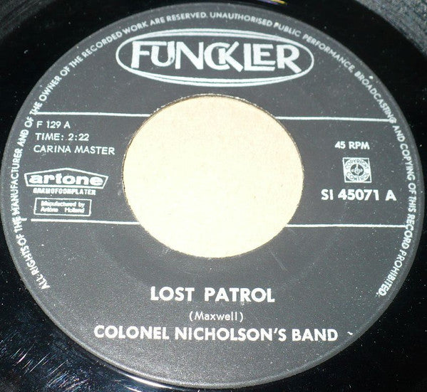 Colonel Nicholson's Band : Lost Patrol / Jericho (7", Single)