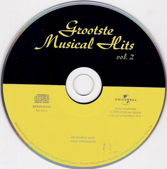Various : Grootste Musical Hits Vol. 2 (CD, Comp)