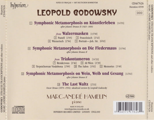 Leopold Godowsky, Johann Strauss Jr. - Marc-André Hamelin : Strauss Transcriptions And Other Waltzes (CD)