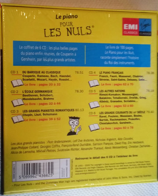 Various : Le Piano Pour Les Nuls (6xCD, Comp, Mono)