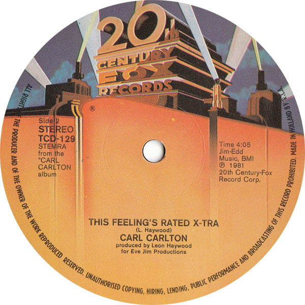 Carl Carlton : She's A Bad Mama Jama (She's Built, She's Stacked) (Special 12" Disco Mix) (12")
