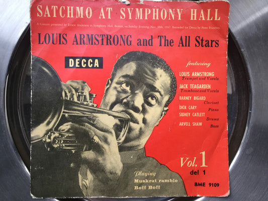 Louis Armstrong And His All-Stars : Satchmo At Symphony Hall (7", EP)
