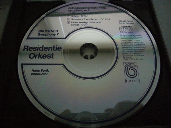 Anton Bruckner, Hans Vonk , Conductor - Residentie Orkest : Symphony 7 (CD, RE)