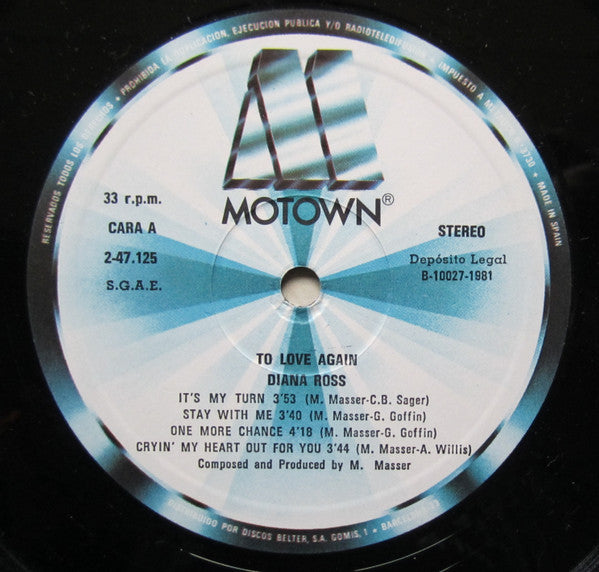 Diana Ross : To Love Again (LP, Album)