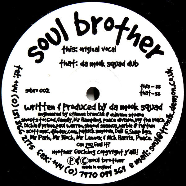 Da Mook Squad : Can You Feel It? (12")