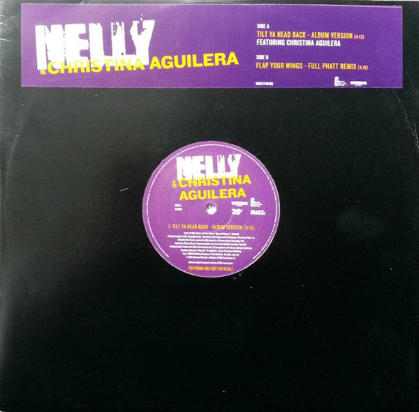 Nelly & Christina Aguilera : Tilt Ya Head Back (12", Promo)