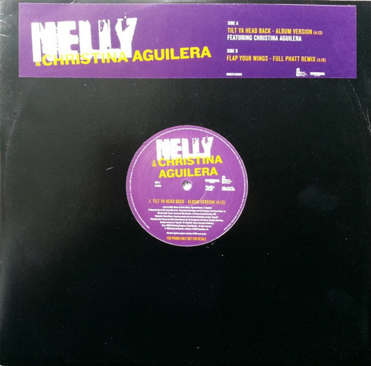 Nelly & Christina Aguilera : Tilt Ya Head Back (12", Promo)