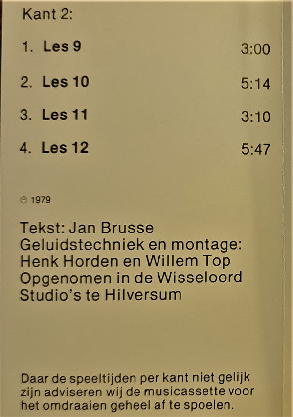 Jan Brusse : Frans Op Z'n Brusse (Cass, Mono)