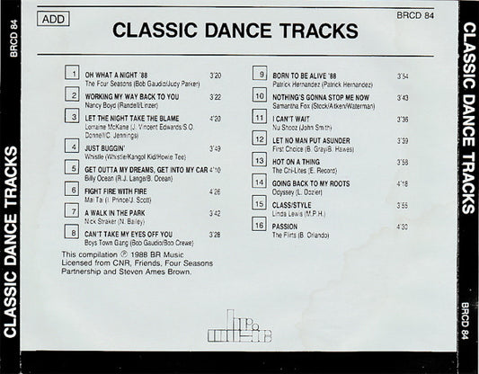 Various : Classic Dance Tracks (CD, Comp)