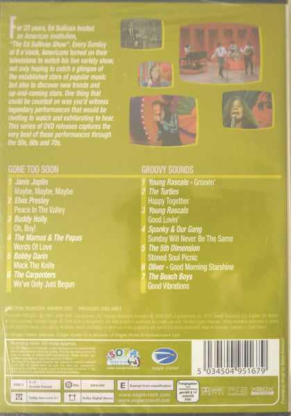 Various : Gone Too Soon Groovy Sounds (DVD-V, Comp, PAL)