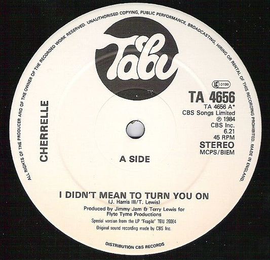 Cherrelle : I Didn't Mean To Turn You On (12")