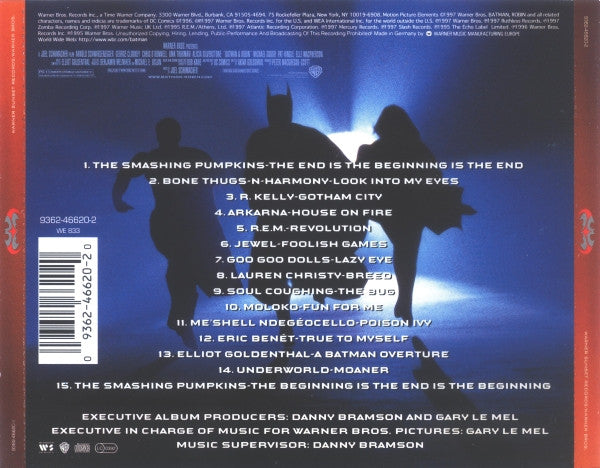 Various : Batman & Robin (Music From And Inspired By The "Batman & Robin" Motion Picture) (CD, Album)