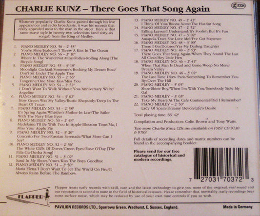 Charlie Kunz : There Goes That Song Again (CD, Comp)