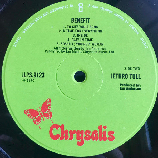 Jethro Tull : Benefit (LP, Album, Gre)