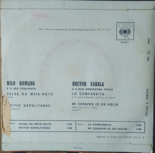 Nilo Romano Conjunto / Héctor Varela Y Su Orquesta Típica : Valsas & Tangos (7", EP)