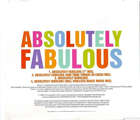 Absolutely Fabulous : Absolutely Fabulous (CD, Single)