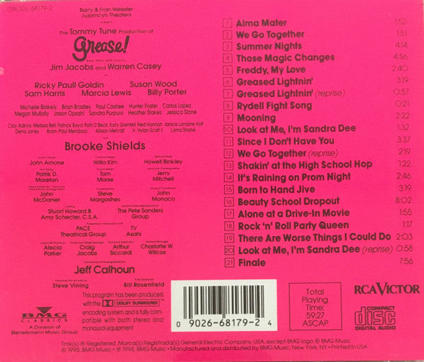 Various : Grease! (The Newest Broadway Cast Recording) (CD, Album, Dol)