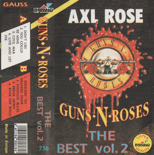 Axl Rose, Guns N' Roses : The Best Vol. 2 (Cass, Comp, Unofficial)