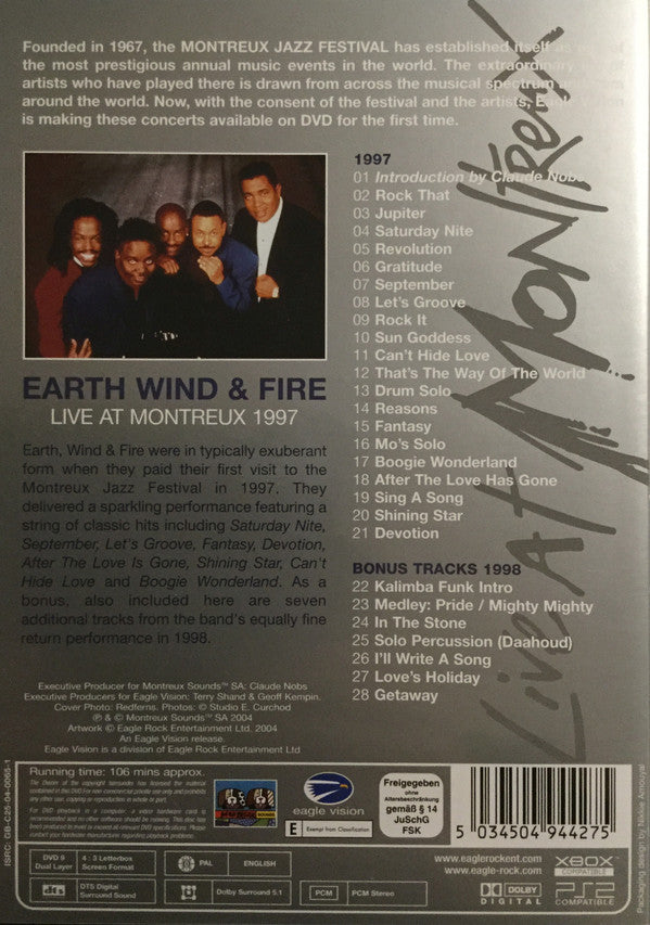 Earth, Wind & Fire : Live At Montreux 1997 (DVD-V, Multichannel, PAL, Dol)