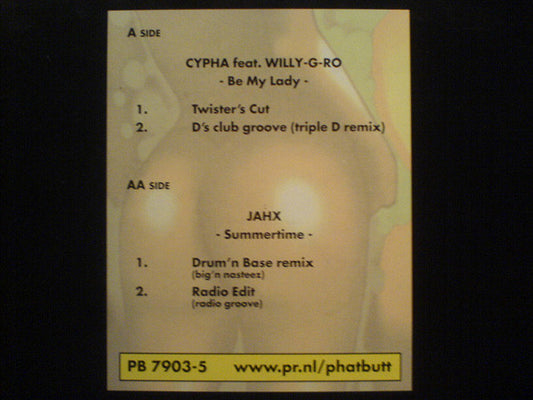 Cypha (2) Feat. Willy-G-Ro / Jahx : Be My Lady / Summertime (12")