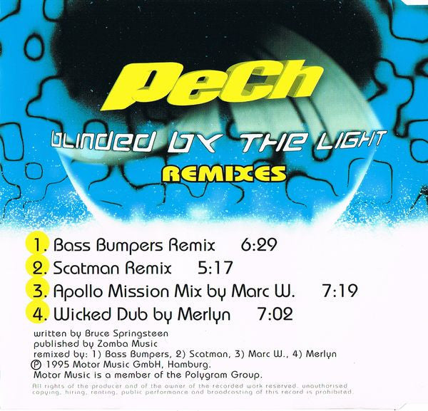 PeCh : Blinded By The Light Remixes (CD, Maxi)