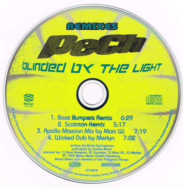 PeCh : Blinded By The Light Remixes (CD, Maxi)