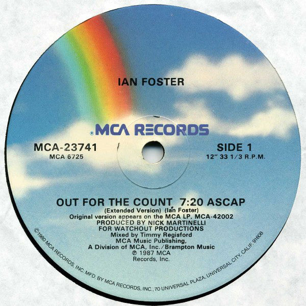 Ian Foster : Out For The Count (12", Single)