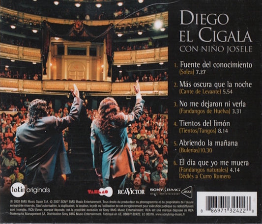 Diego "El Cigala" Con Niño Josele : Teatro Real  (CD, Album)