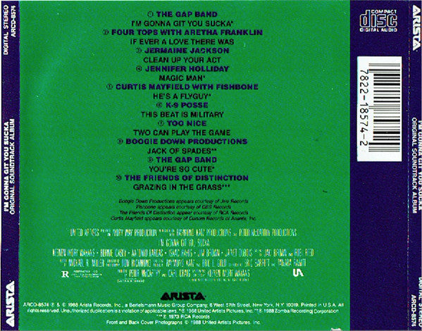 Various : I'm Gonna Git You Sucka (Original Soundtrack Album) (CD, Comp)