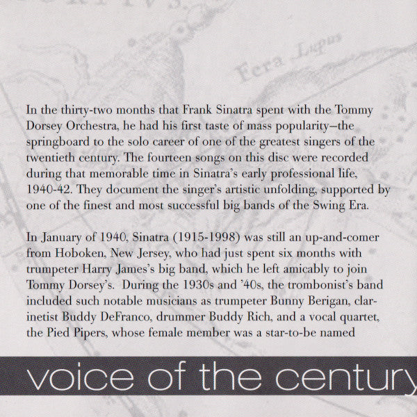 Frank Sinatra & Tommy Dorsey : Voice Of The Century (CD, Comp, RM)