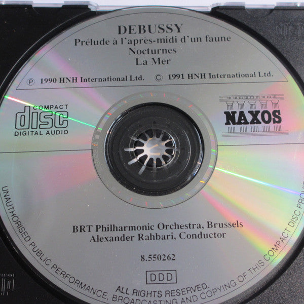 Claude Debussy, Belgian Radio And Television Philharmonic Orchestra, Alexander Rahbari : Prélude À L'après-midi D'un Faune / Nocturnes • La Mer (CD, Album, RP)