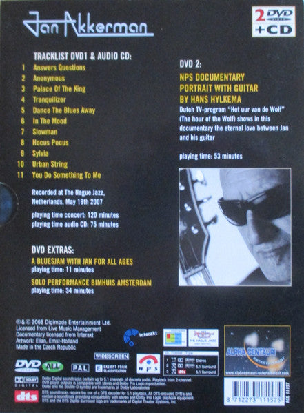 Jan Akkerman : Live In Concert (The Hague 2007) (2xDVD-V, PAL + CD + Album)