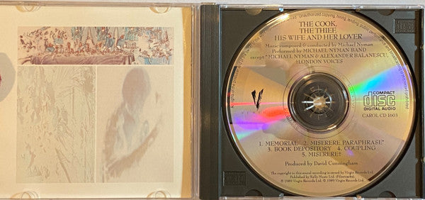 Michael Nyman - The Michael Nyman Band : The Cook, The Thief, His Wife And Her Lover (CD, Album)