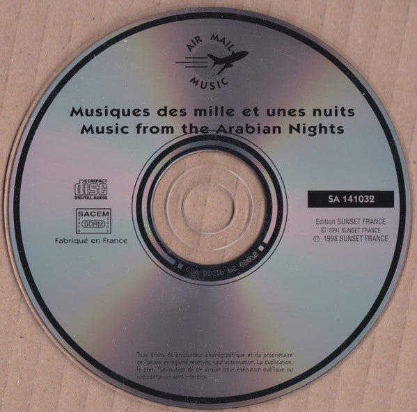 Kudsi Erguner, Mahmoud Tabrizi-Zadeh, Bruno Caillat : Music from the Arabian Nights (CD, Album, RE)