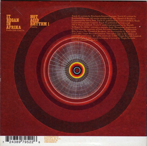 The Chemical Brothers : It Began In Afrika (CD, Single)