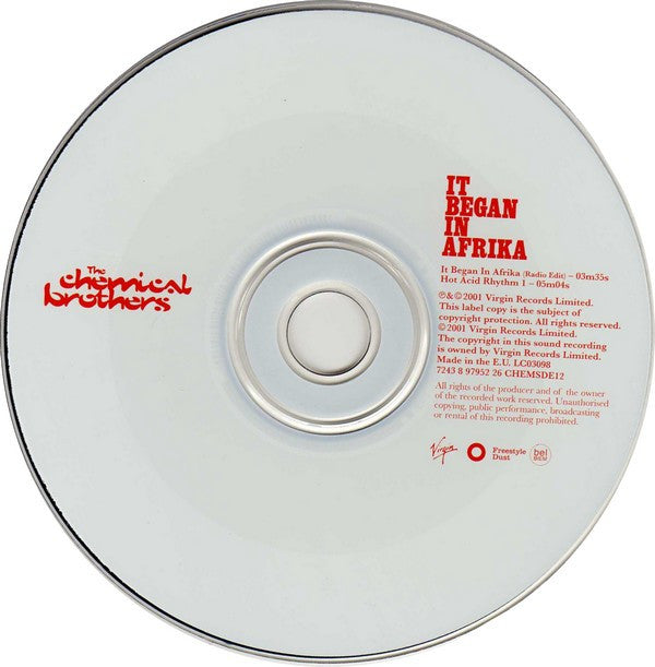 The Chemical Brothers : It Began In Afrika (CD, Single)
