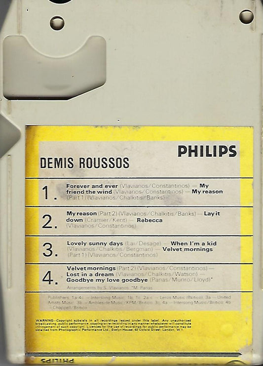 Demis Roussos : Forever And Ever  (8-Trk)