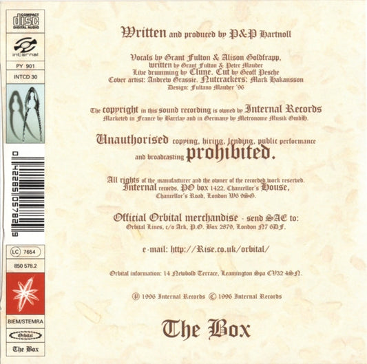Orbital : The Box (CD, Single)