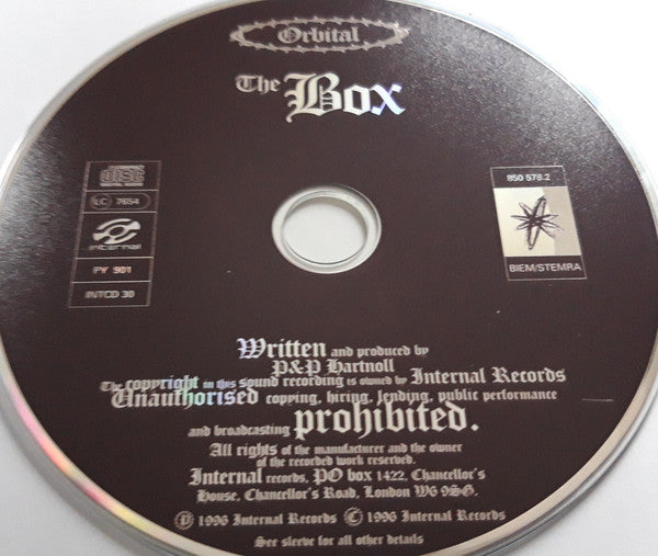 Orbital : The Box (CD, Single)