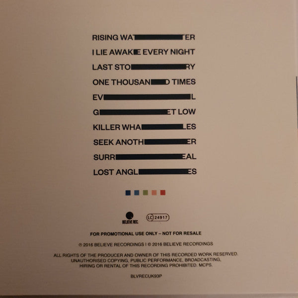 James Vincent McMorrow : We Move (CDr, Album, Promo, Car)