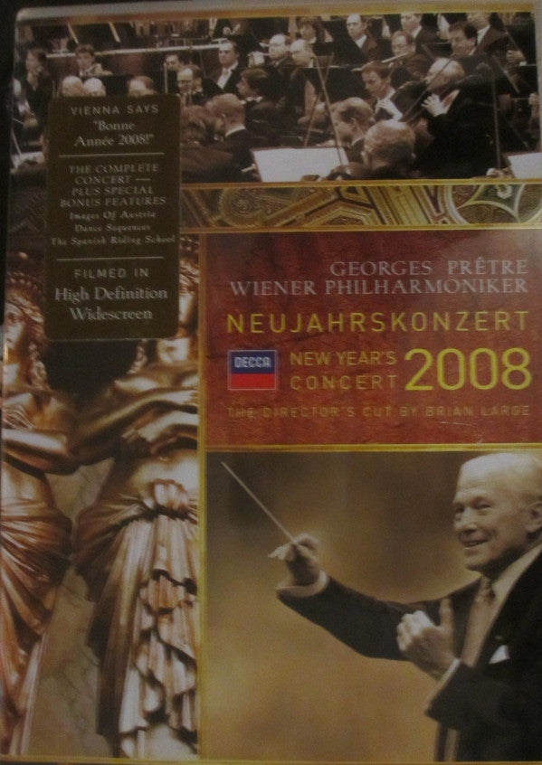 Georges Prêtre - Wiener Philharmoniker The Director's Cut By Brian Large : New Year's Concert 2008 (DVD-V, NTSC)