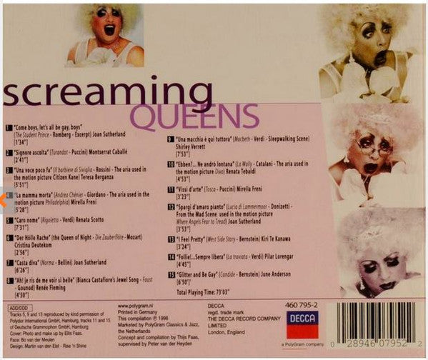 Various : Screaming Queens : Camp Scenes From The Glittering World Of Opera (CD, Comp)