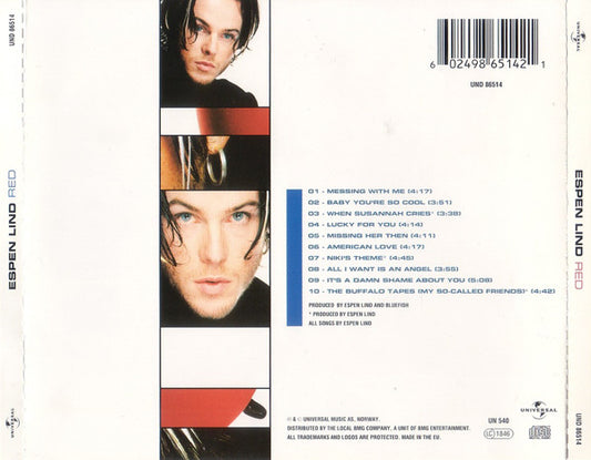 Espen Lind : Red (CD, Album)